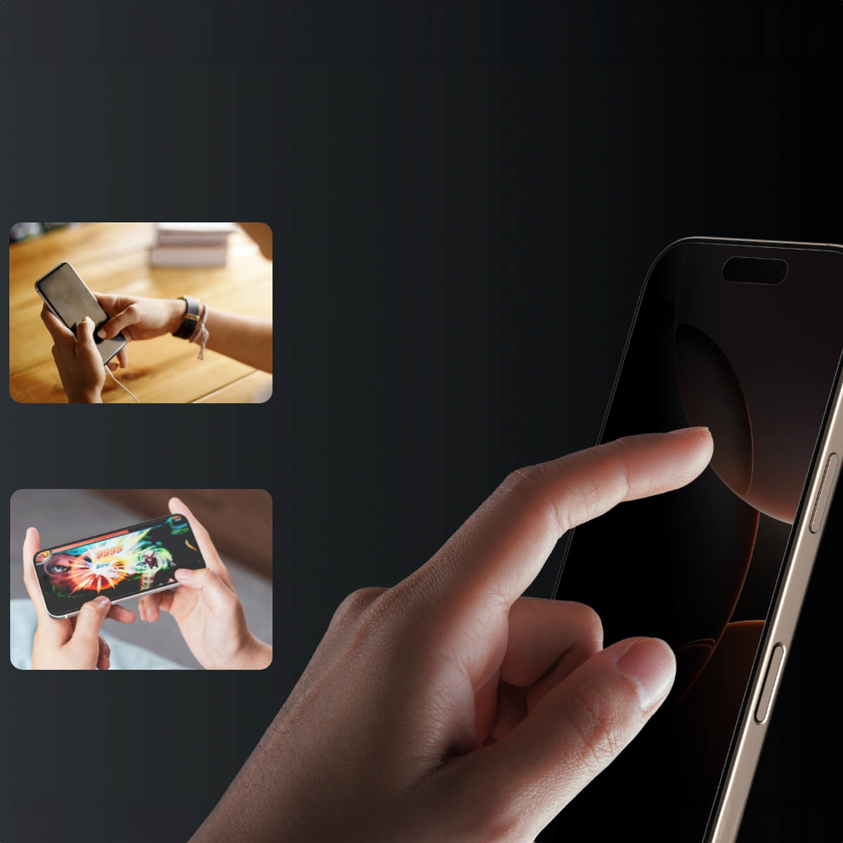 Oryginalne szkło hartowane firmy Belkin z serii ScreenForce InvisiGlass Privacy AntiMicrobial Treated dla iPhone 16 Pro